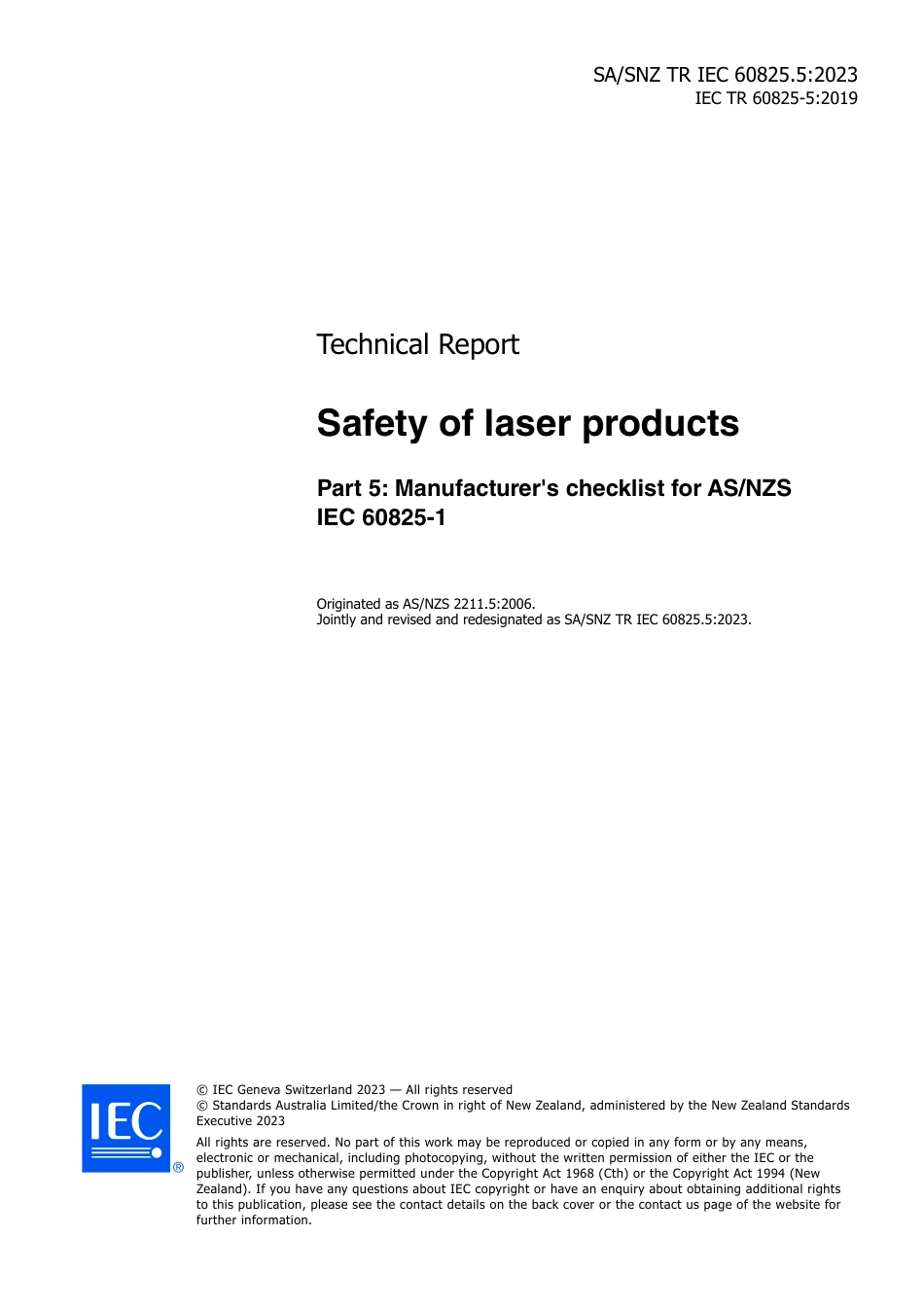SA SNZ TR IEC 60825.5-2023.pdf_第3页