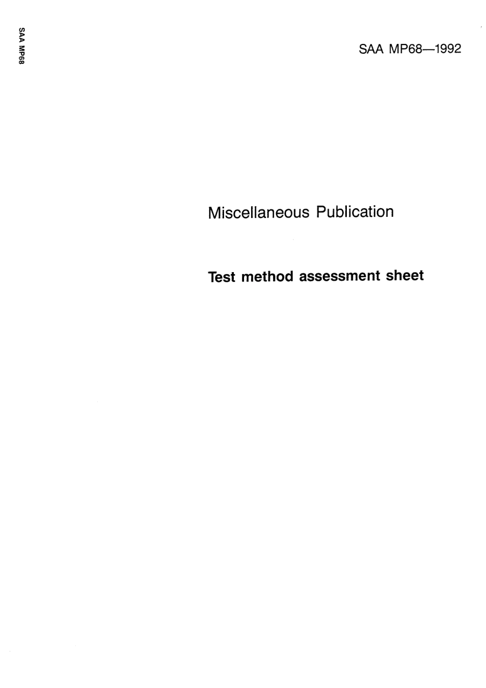 SAA MP 68-1992 scan.pdf_第1页