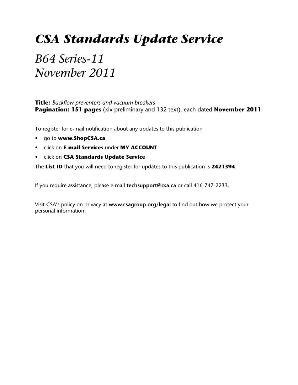 CSA B64 SERIES-2011 BACKFLOW PREVENTERS AND VACUUM BREAKERS.pdf_第3页