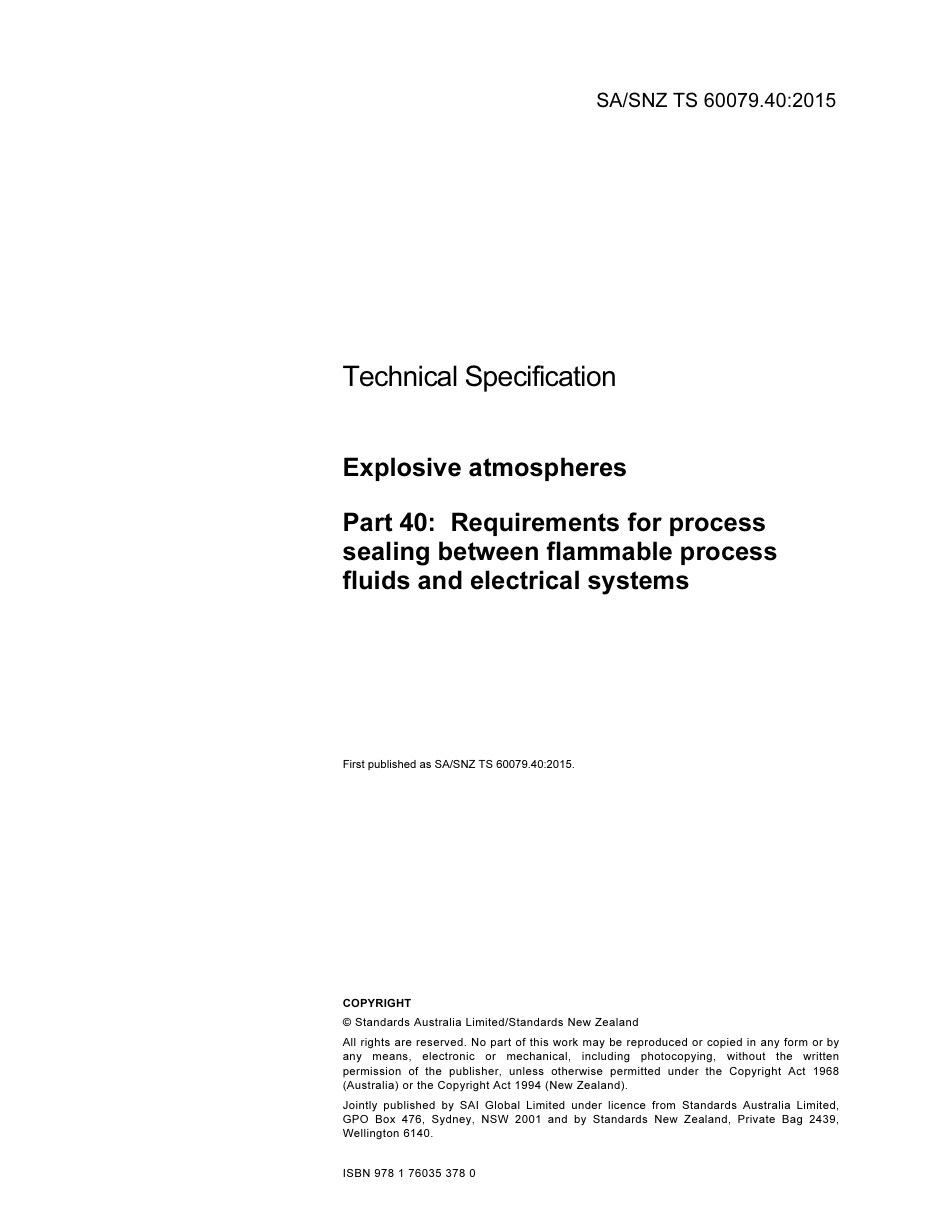 SA SNZ TS 60079.40-2015.pdf_第3页