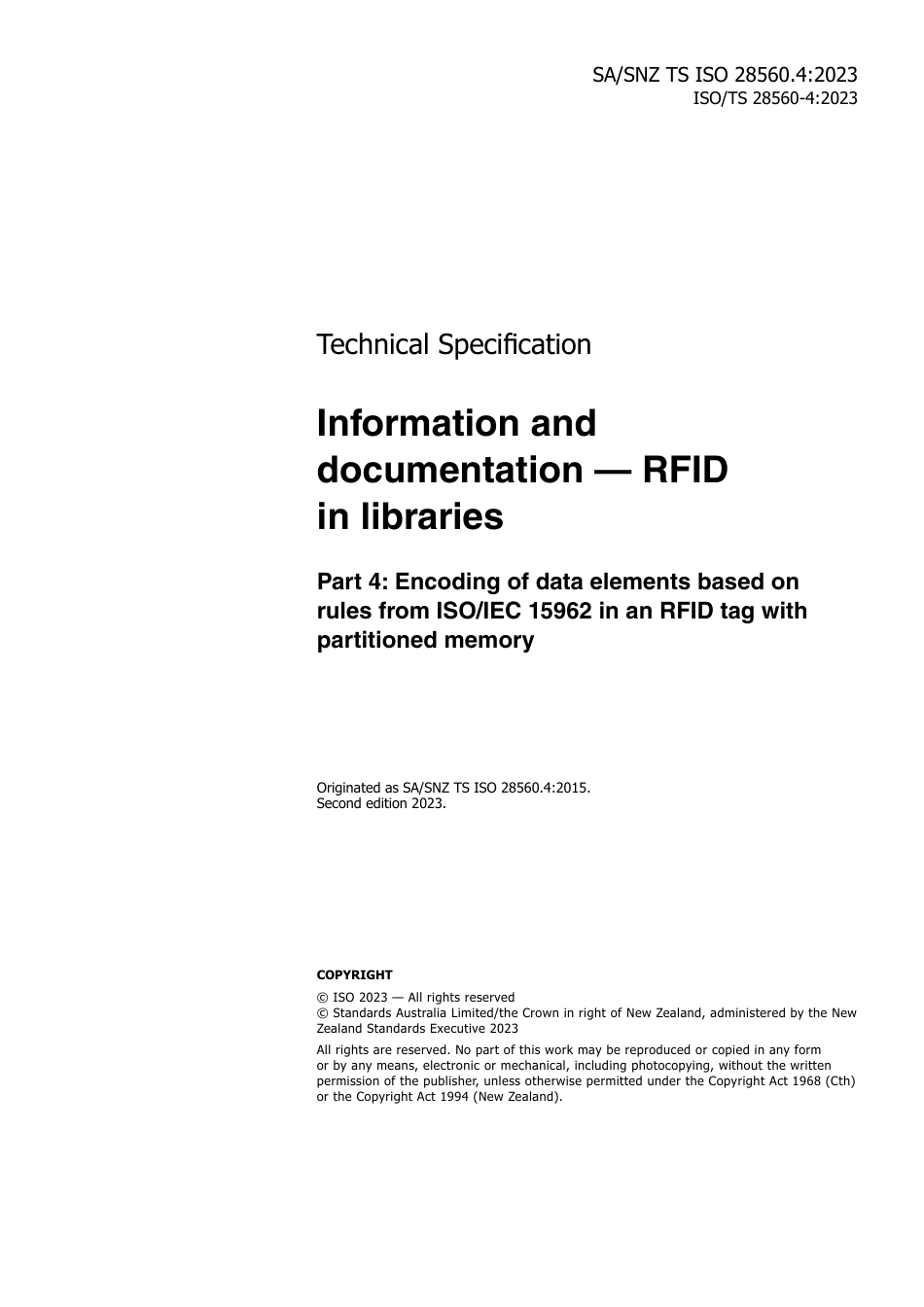 SA SNZ TS ISO 28560.4-2023.pdf_第3页