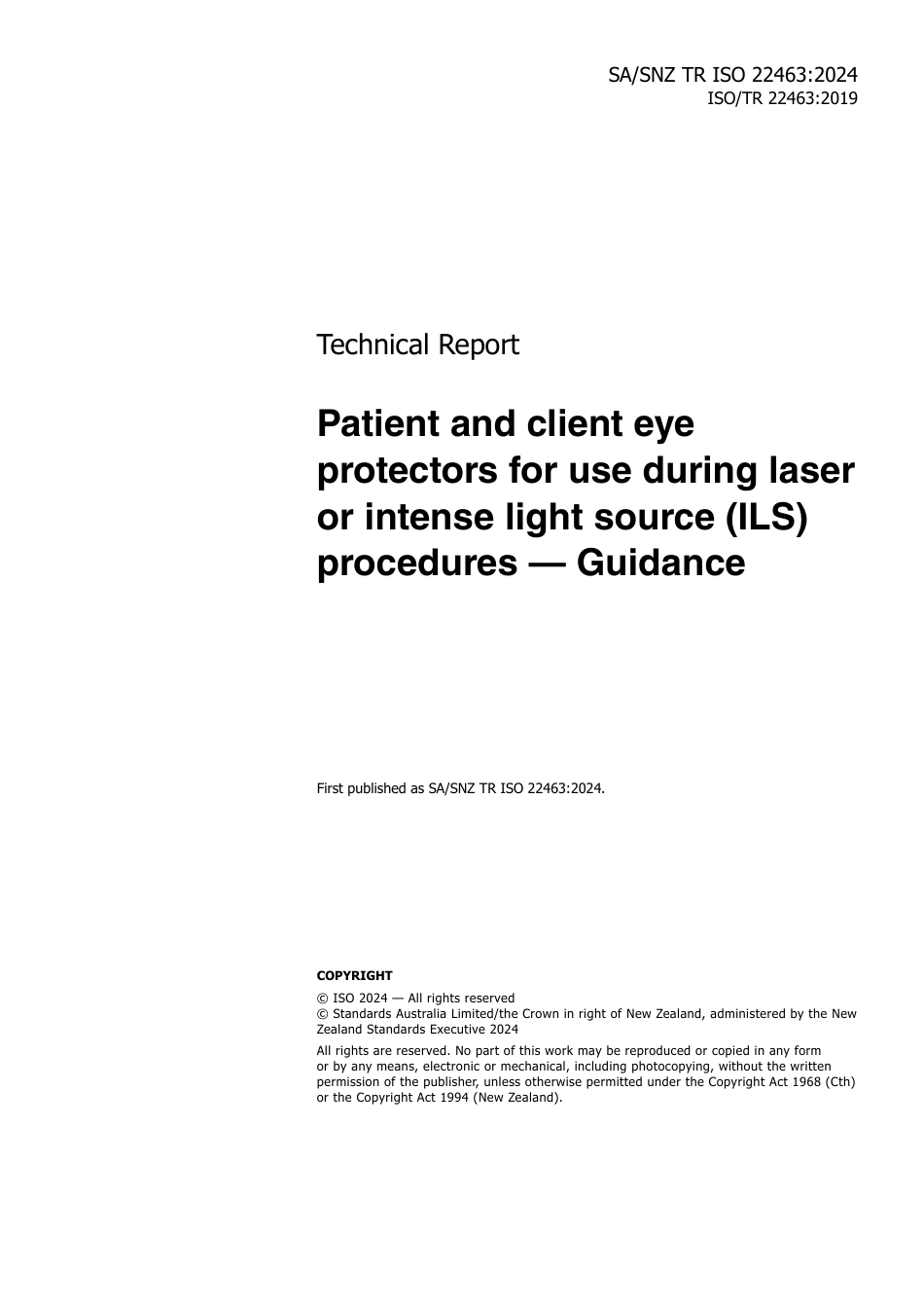 SA SNZ TR ISO 22463-2024.pdf_第3页