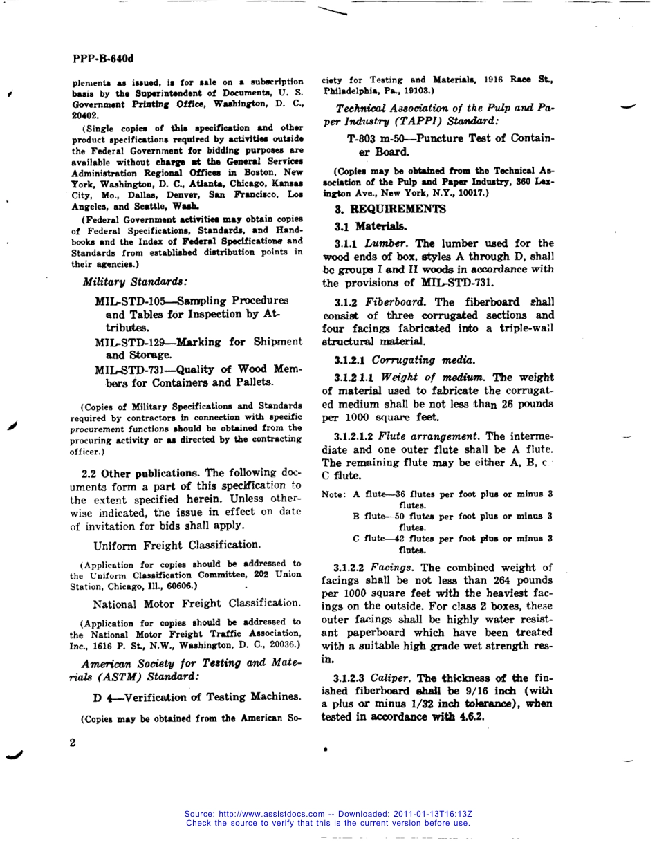 MIL STD BOXES, FIBERBOARD, CORRUGATED, TRIPLEWALL.pdf_第2页