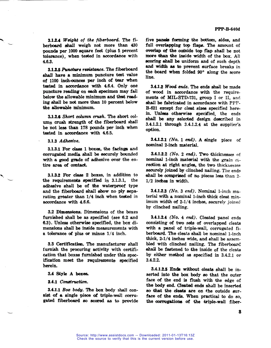 MIL STD BOXES, FIBERBOARD, CORRUGATED, TRIPLEWALL.pdf_第3页