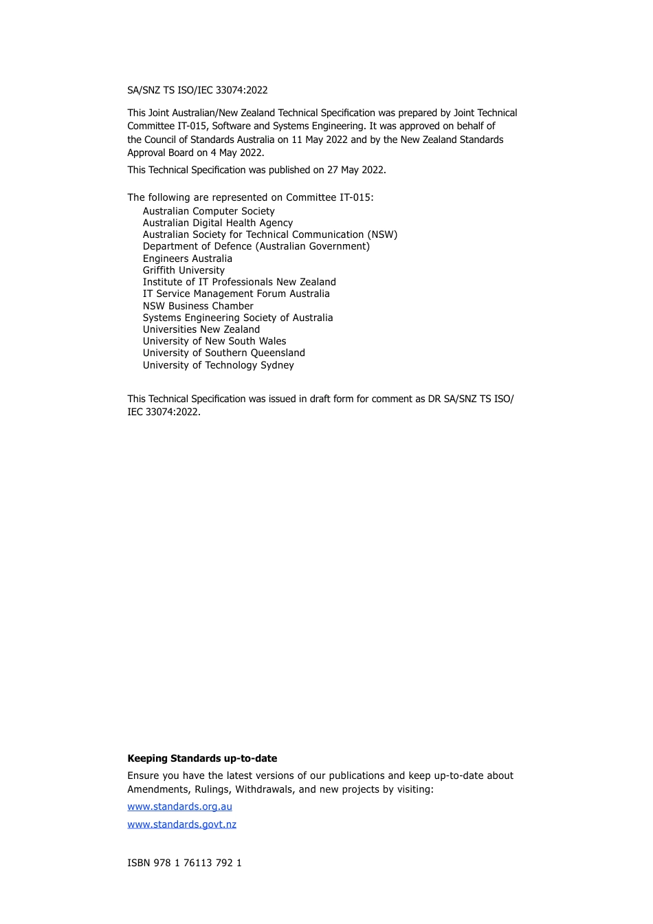 SA SNZ TS ISO IEC 33074-2022.pdf_第2页