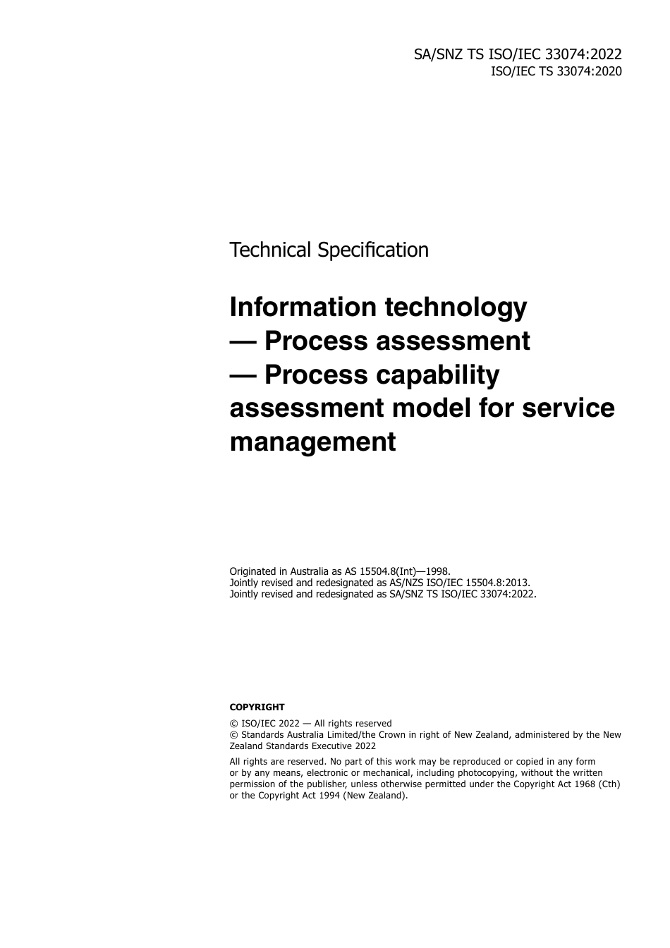 SA SNZ TS ISO IEC 33074-2022.pdf_第3页