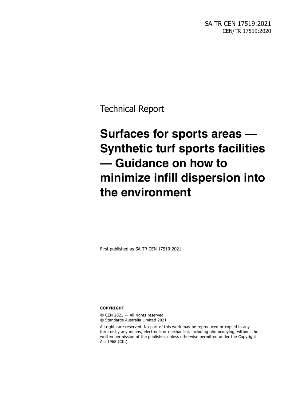 SA TR CEN 17519-2021.pdf_第3页