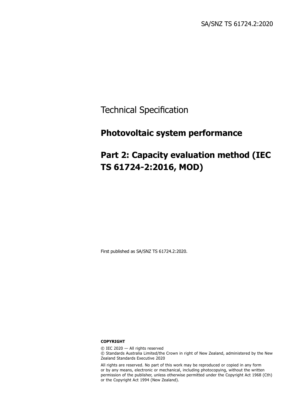SA SNZ TS 61724.2-2020.pdf_第3页