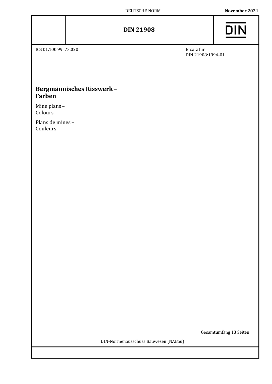 DIN_21908__2021-11.pdf_第1页