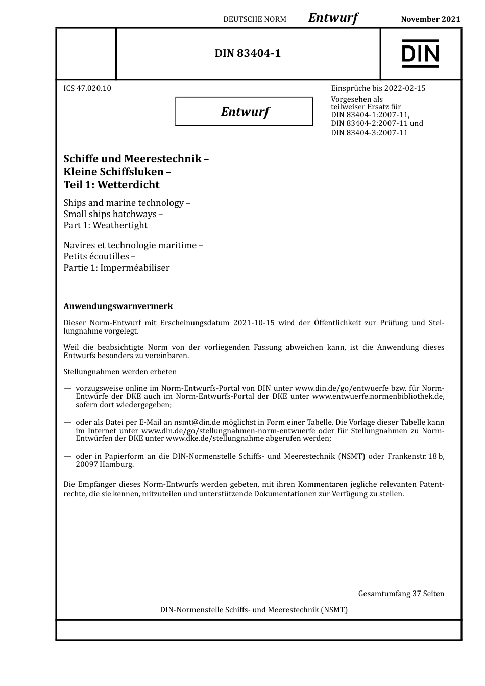 DIN_83404-1_E__2021-11.pdf_第1页