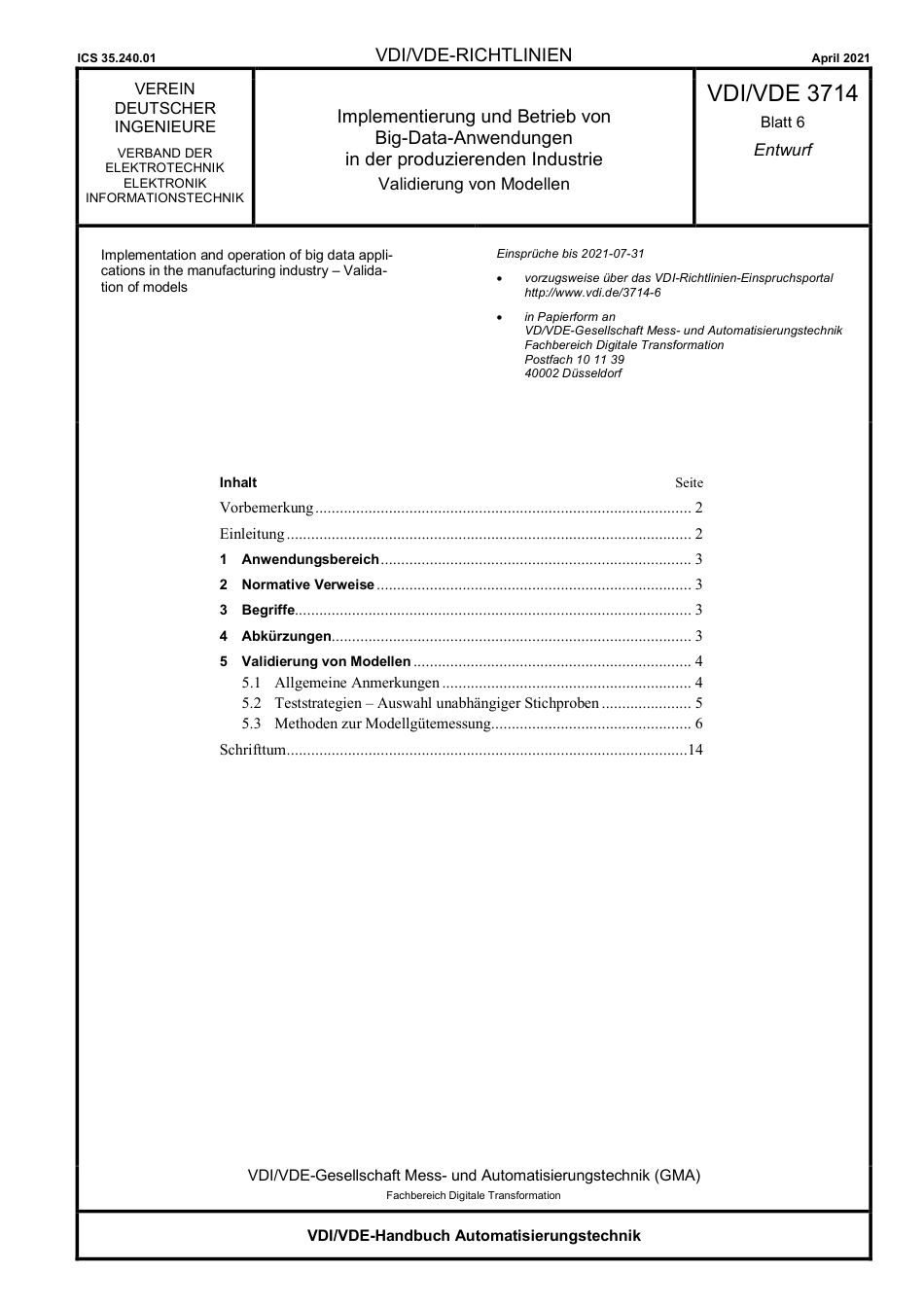 VDI_VDE_3714_Blatt-6_E__2021-04.pdf_第1页