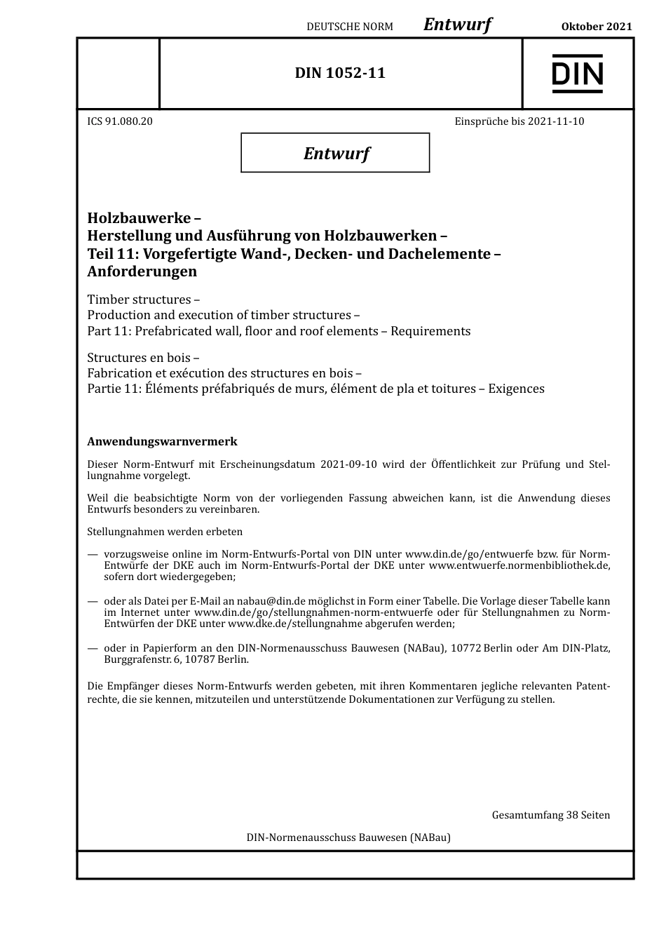 DIN_1052-11_E__2021-10.pdf_第1页