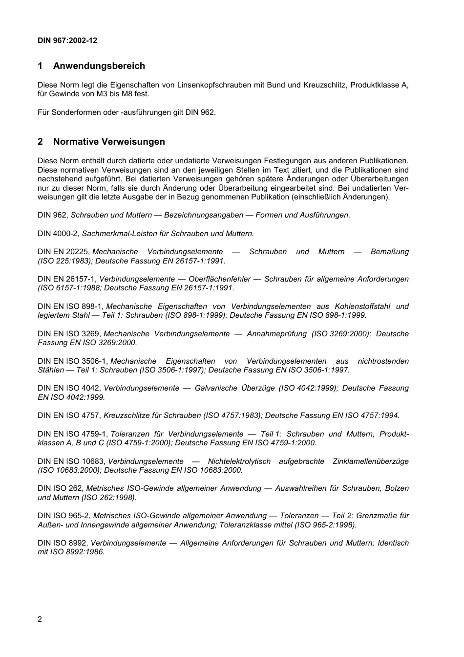 DIN 967 2002 Cross recessed pan head screws with collar - Product grade A.pdf_第2页