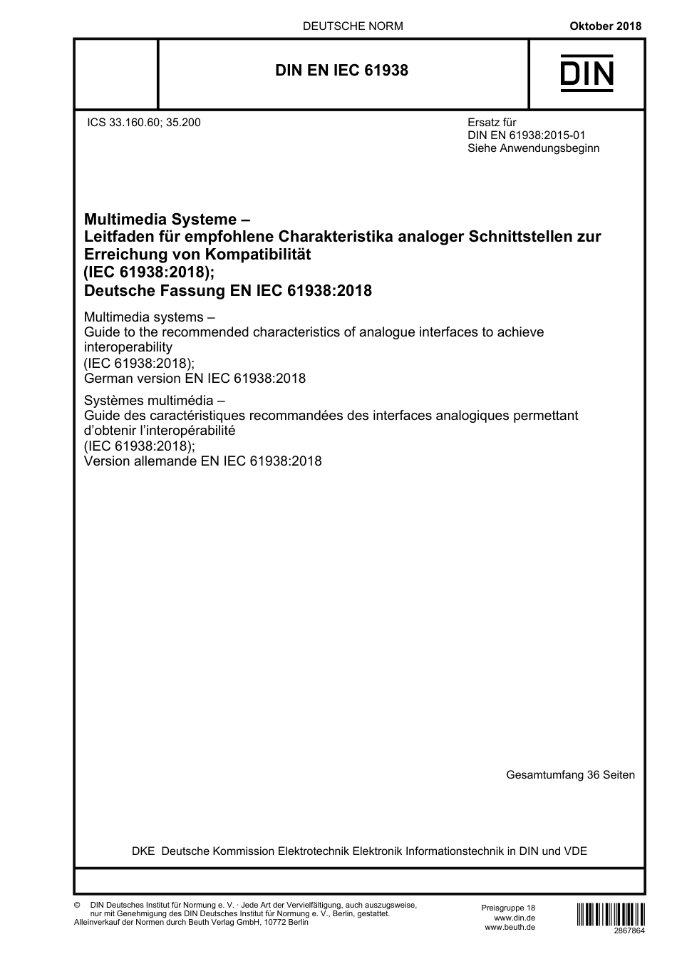 DIN EN IEC 61938 2018-10.pdf_第1页