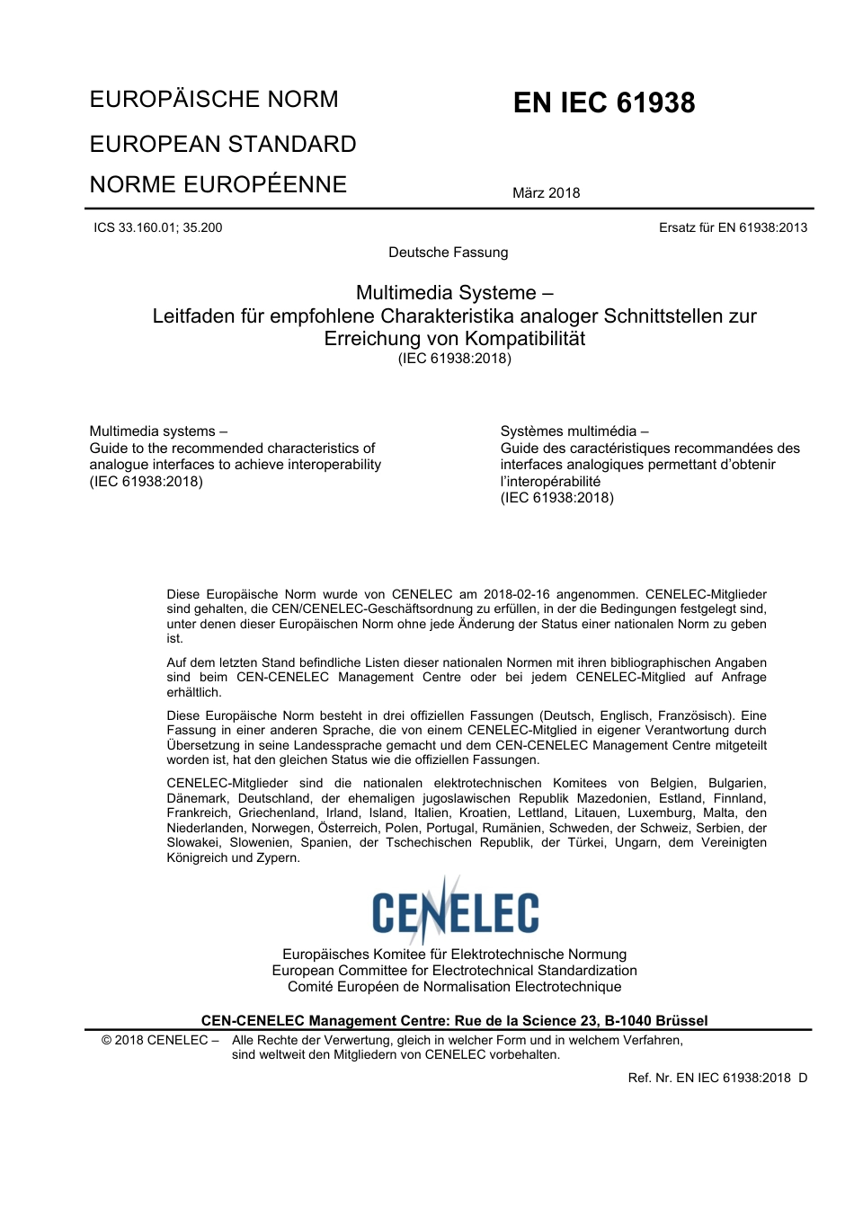 DIN EN IEC 61938 2018-10.pdf_第3页