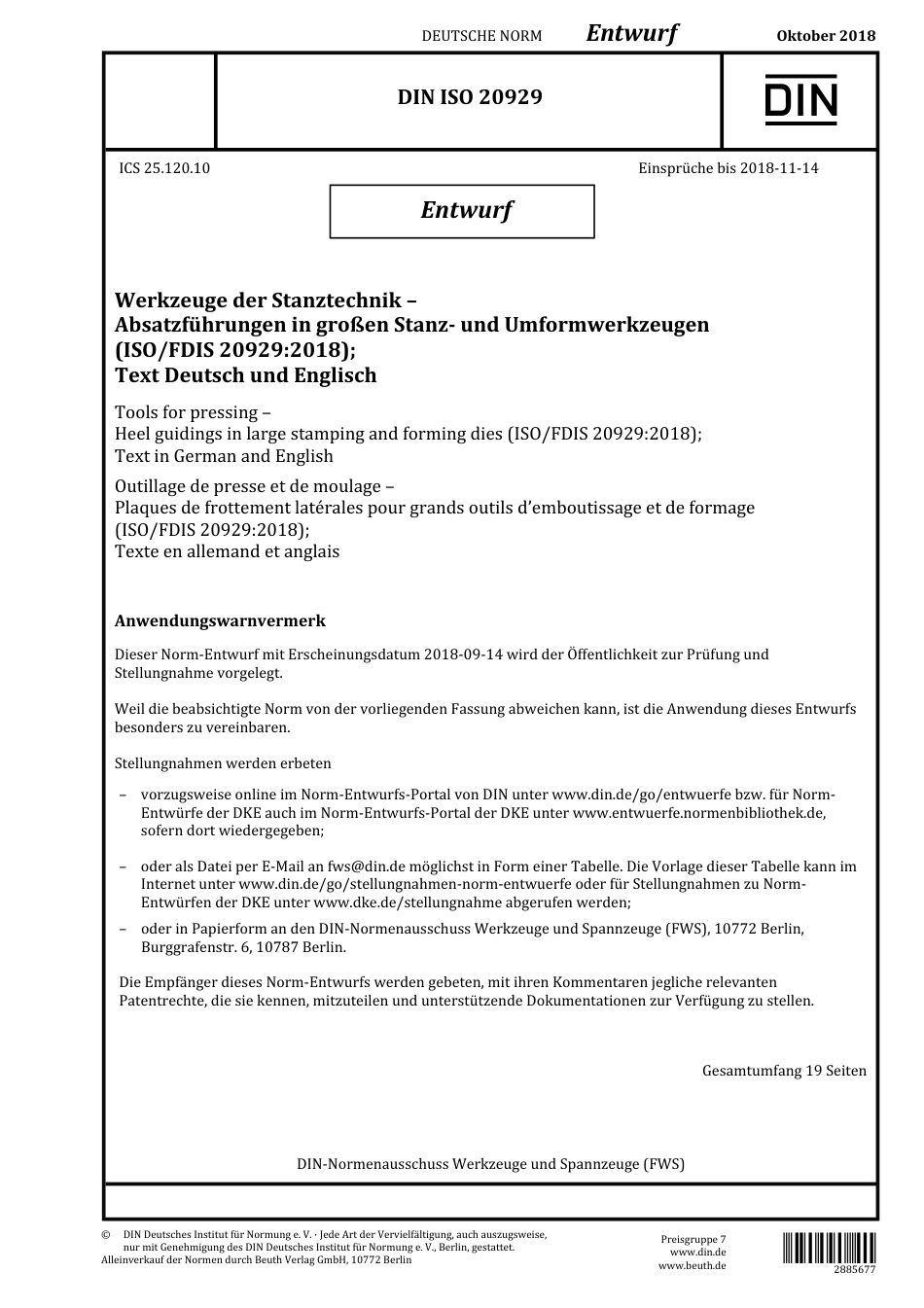 DIN ISO 20929 E 2018-10.pdf_第1页