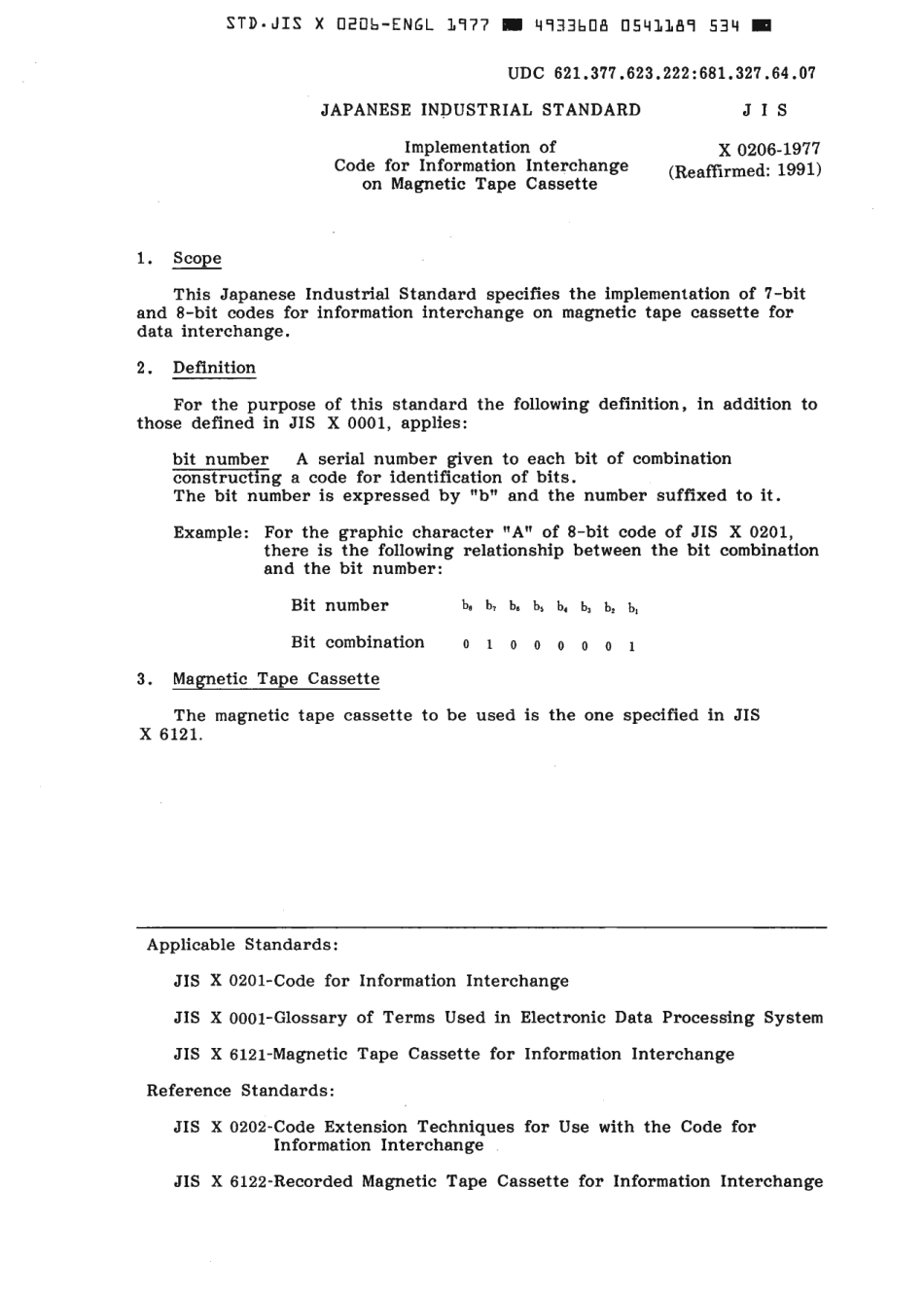 JIS X 0206-1977 (1991) scan.pdf_第3页