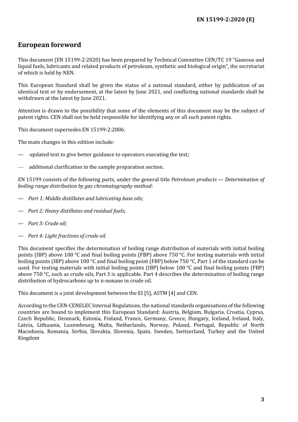 EN 15199-2-2020 石油产品.用气相色谱法测定沸点分布.第2部分：重馏分和残余燃料.pdf_第3页