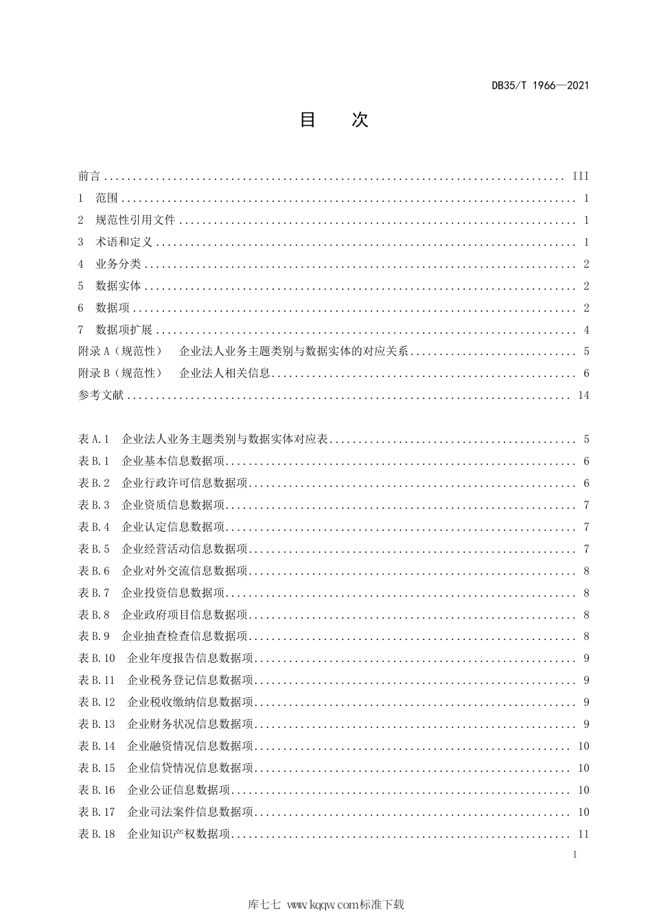 【地方标准】DB35∕T 1966-2021 政务数据汇聚 企业法人数据规范.pdf_第2页