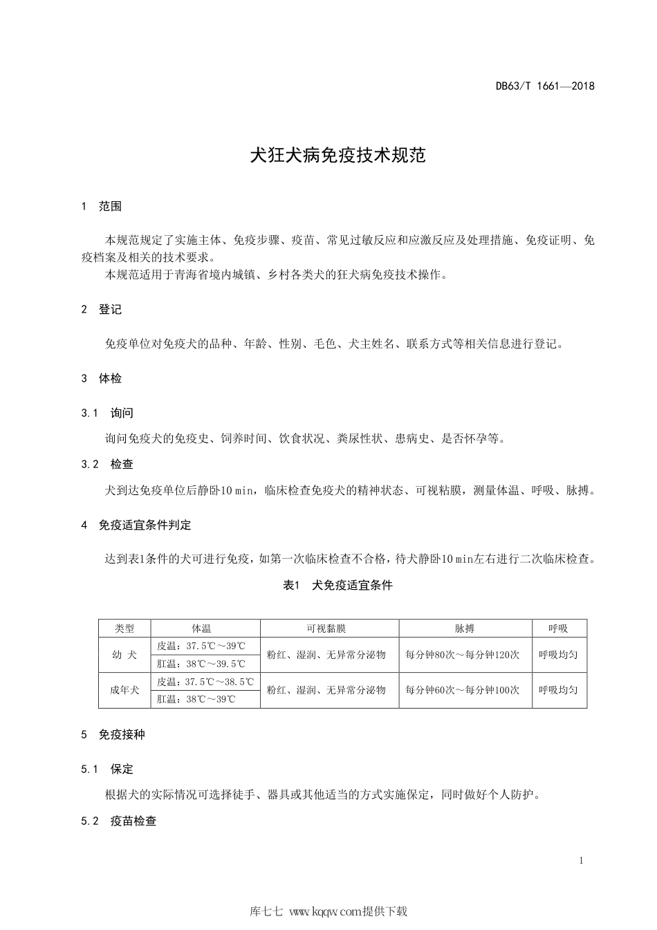【地方标准】DB63∕T 1661-2018 犬狂犬病免疫技术规范.pdf.pdf_第3页