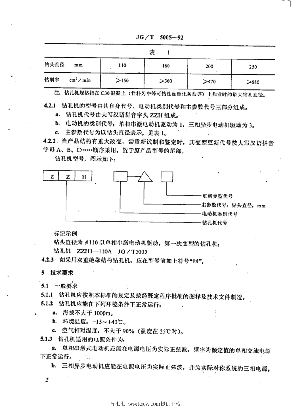 JG∕T 5005-1992 混凝土钻孔机.pdf_第3页