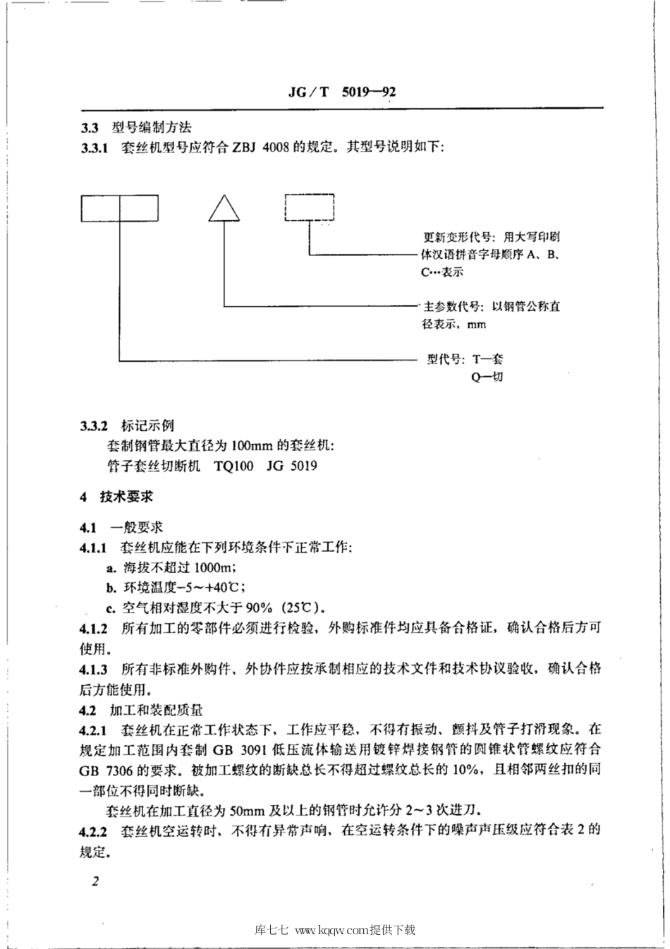 JG∕T 5019-1992 管子套丝切断机.pdf_第3页