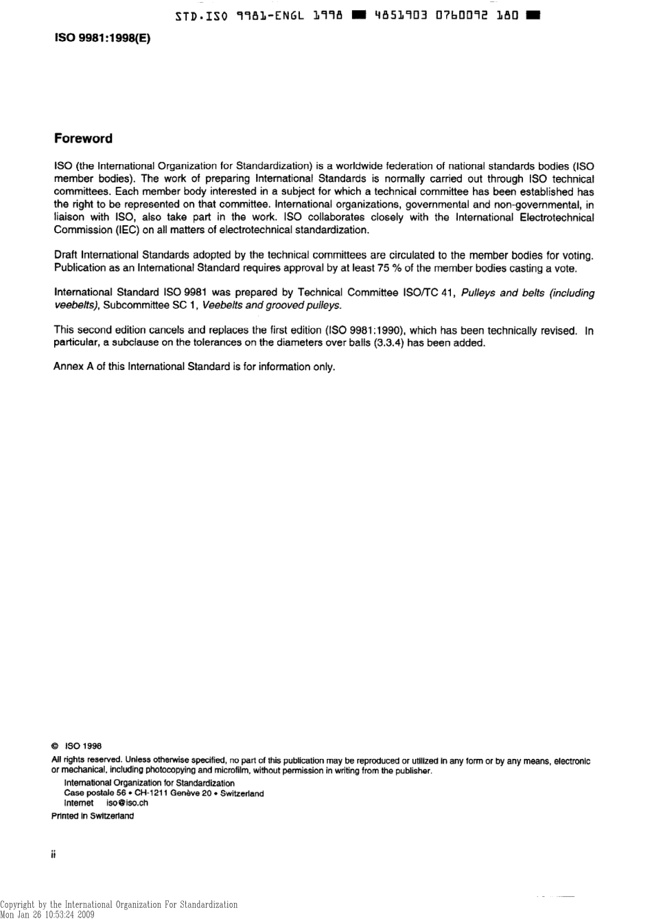 ISO_9981_1998_,_Belt_Drives_,_Pulleys.pdf_第2页