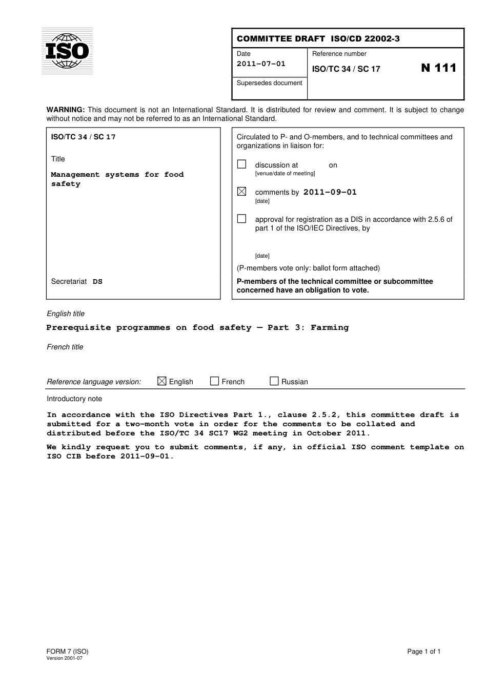 ISO-CD-TS-22002-3_Farming.pdf_第1页