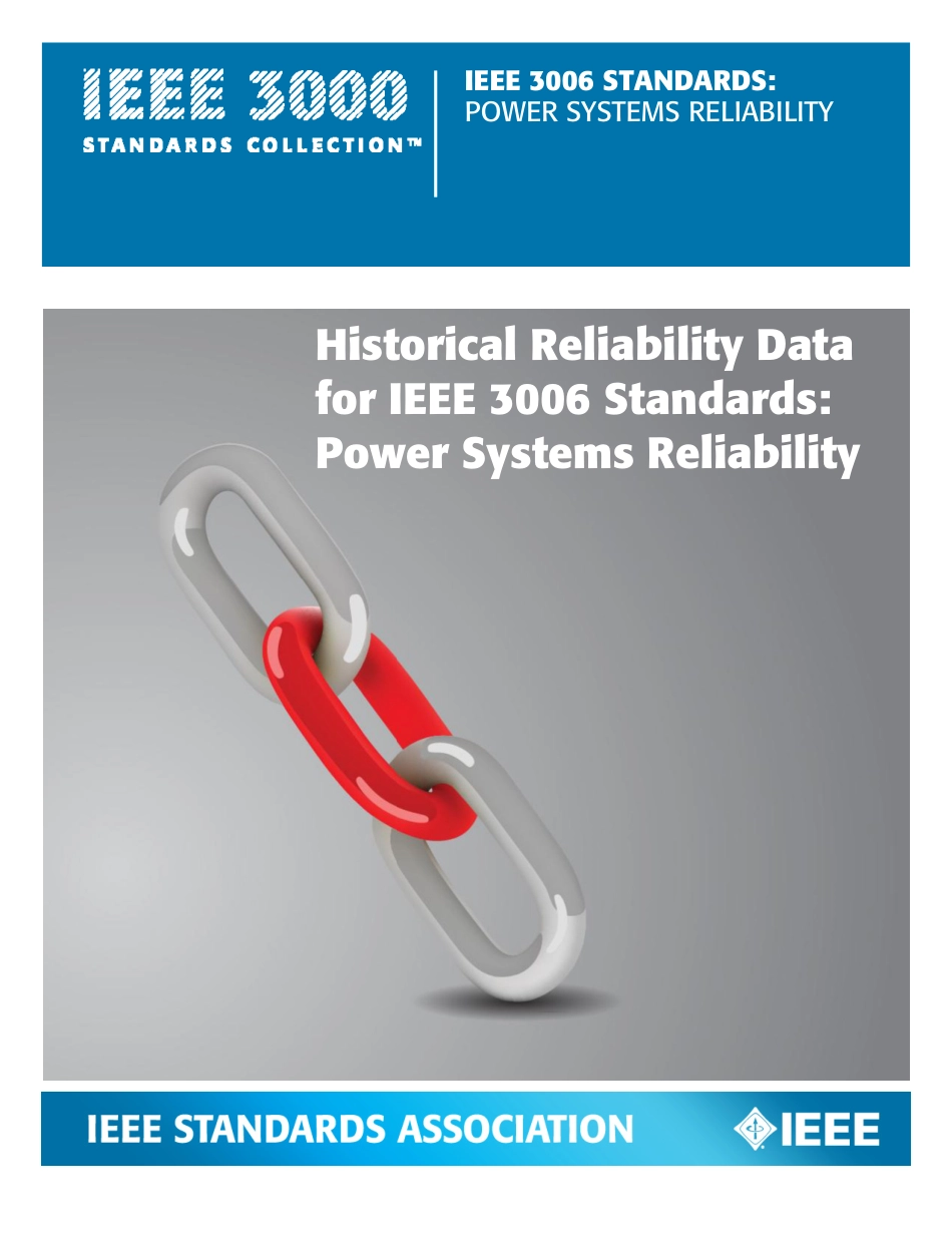 Historical Reliability Data for IEEE 3006 Standards - Power Systems Reliability 2012.pdf_第1页