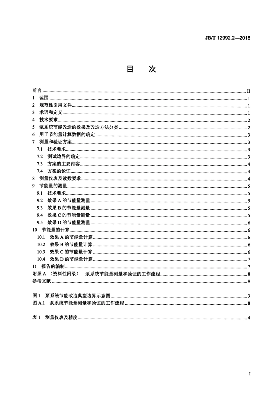 JB∕T 12992.2-2018 电动机系统节能量测量和验证方法 第2部分：泵系统节能量测量和验证方法.pdf_第2页