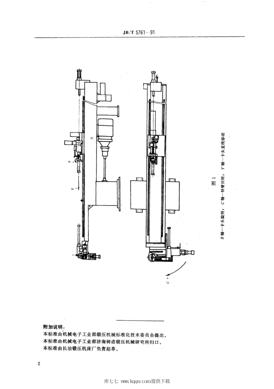 JB∕T 5761-1991 数控弯管机 参数.pdf_第3页