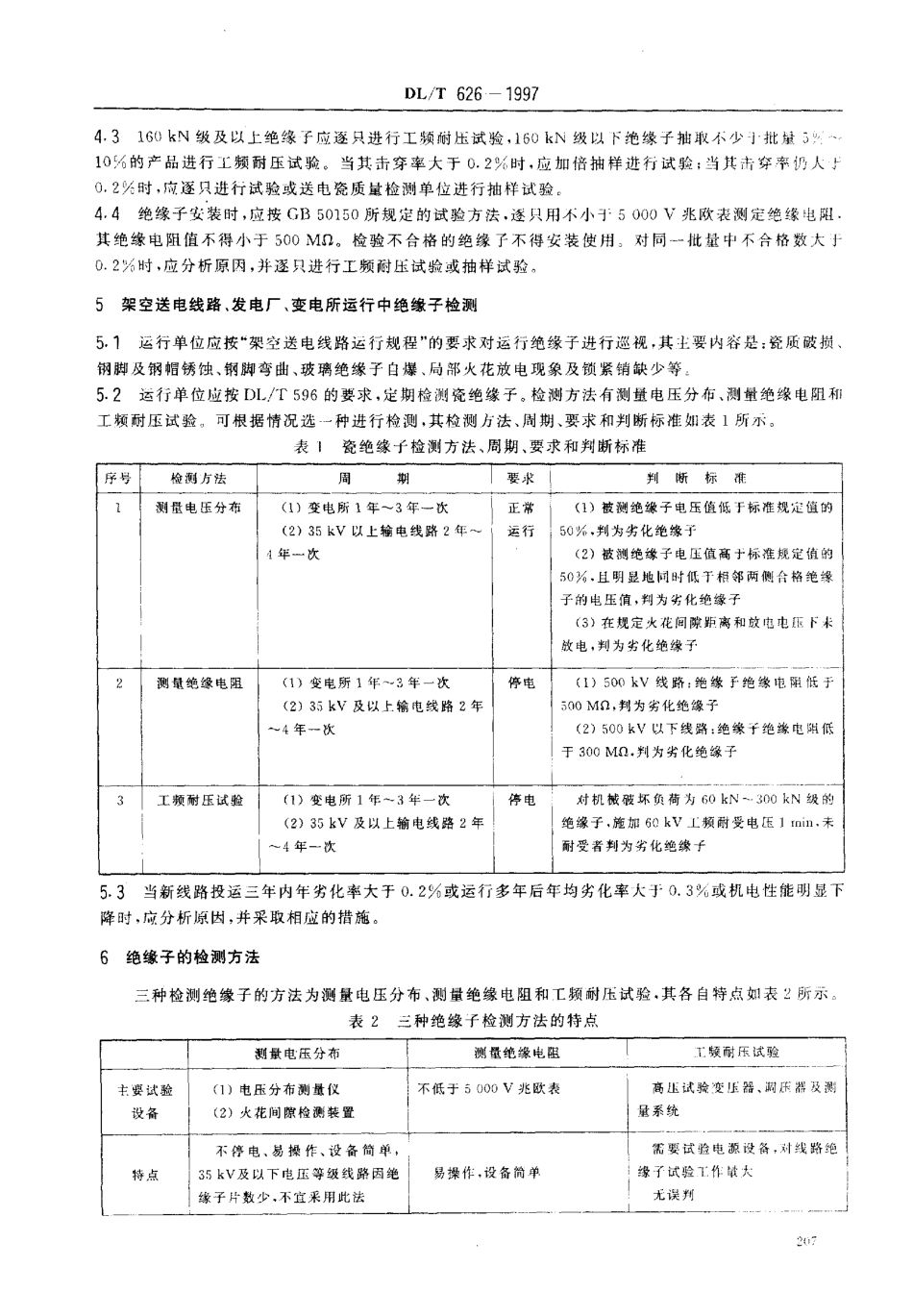 【电力标准】DLT 626-1997 盘形悬式绝缘子劣化检测规程.pdf_第3页