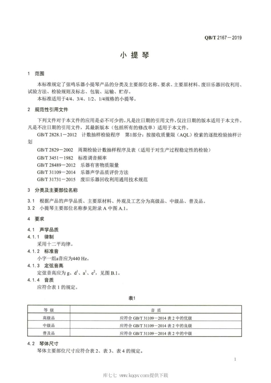 【轻工行业标准】QB∕T 2167-2019 小提琴.pdf_第3页