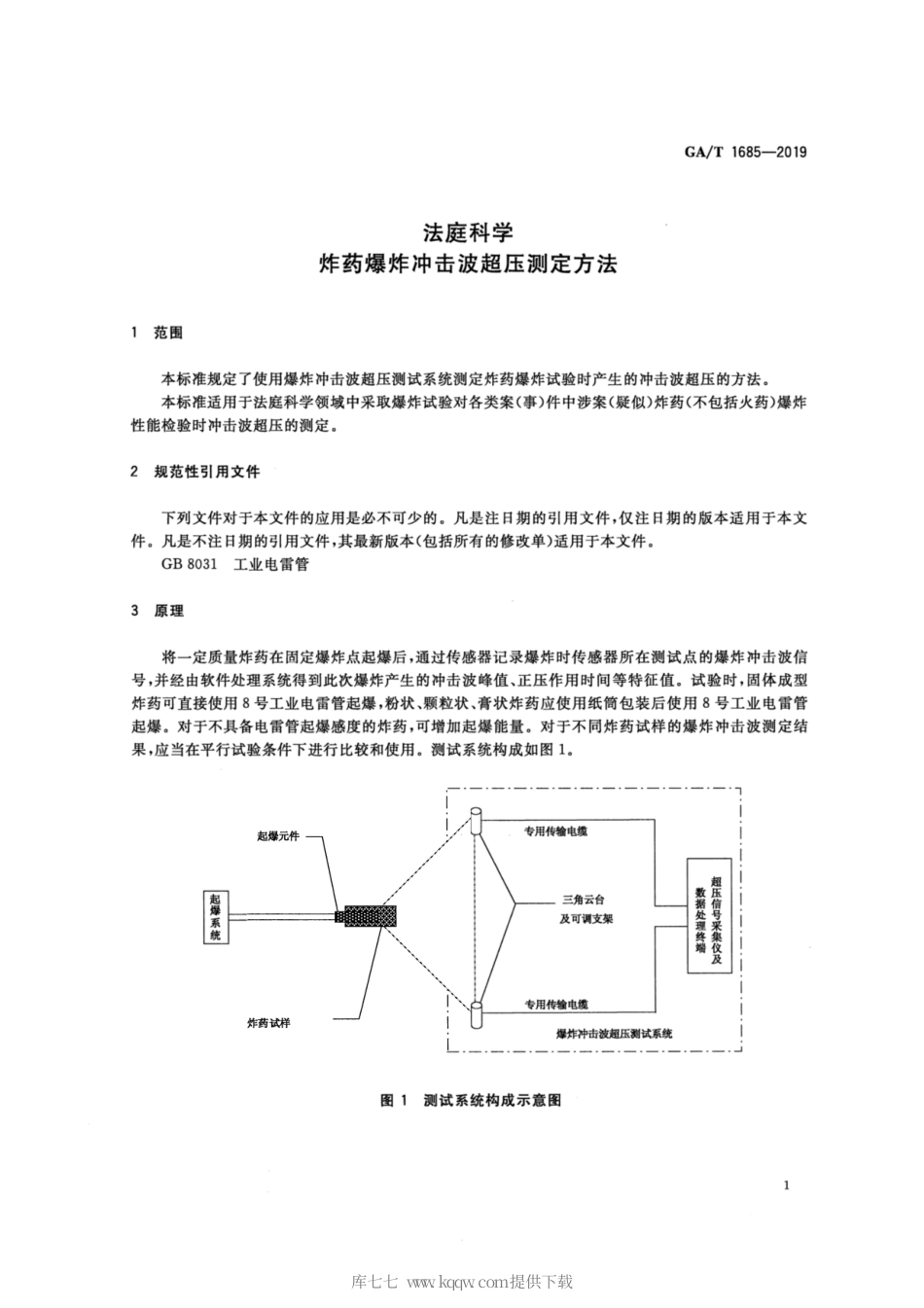【公共安全行业标准】GA∕T 1685-2019 法庭科学 炸药爆炸冲击波超压测定方法.pdf_第3页