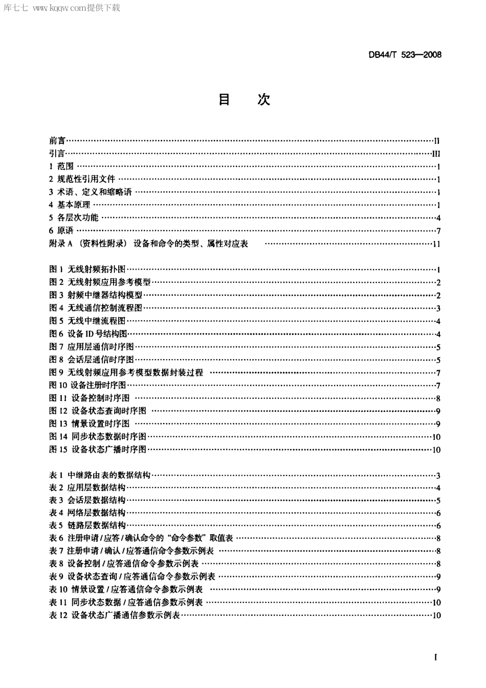 【地方标准】DB44∕T 523-2008 基于RF的数字家居通信协议.pdf_第2页