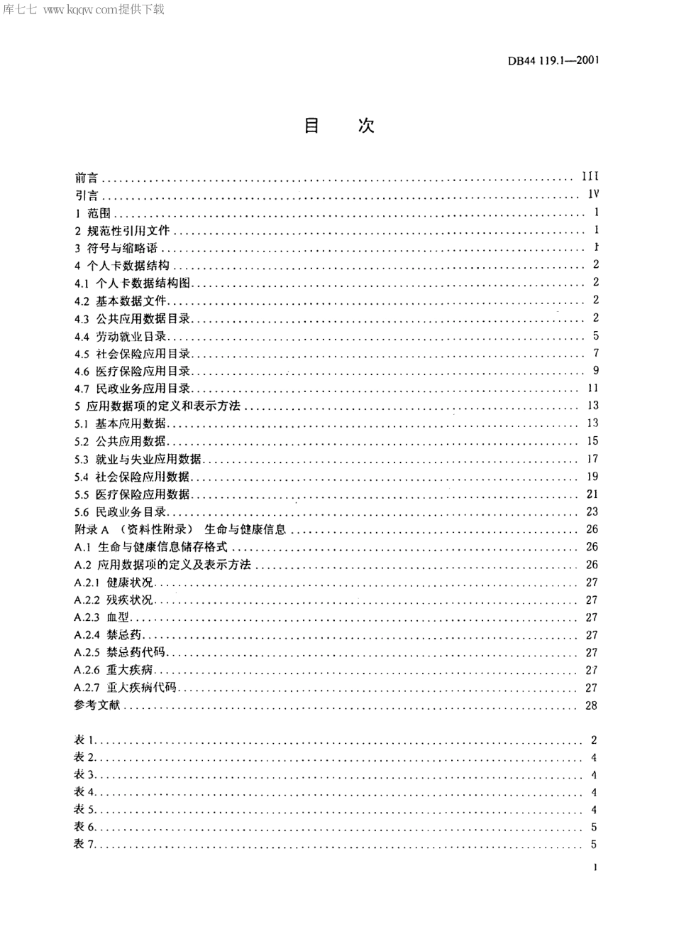 【地方标准】DB44∕119.1-2001 广东省社会保障卡 第1部分：个人卡.pdf_第2页