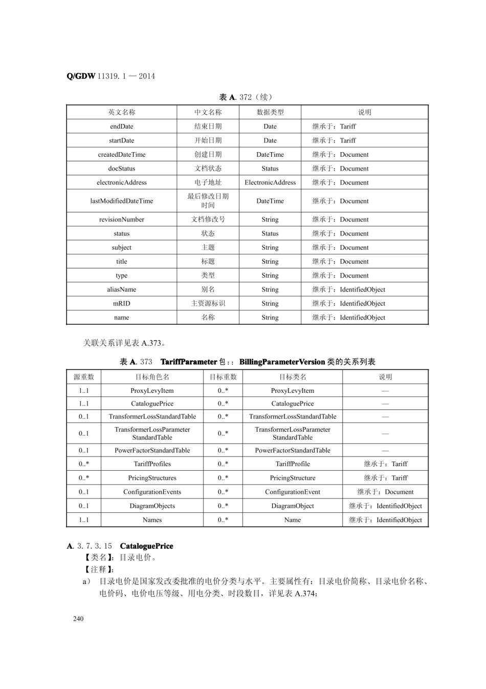 Q∕GDW 11319.1-2014 国家电网营销基础数据平台 第1部分：数据模型0004.pdf_第3页