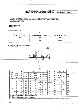 CBT 3846-1999 船用铝管折边松套铝法兰.pdf