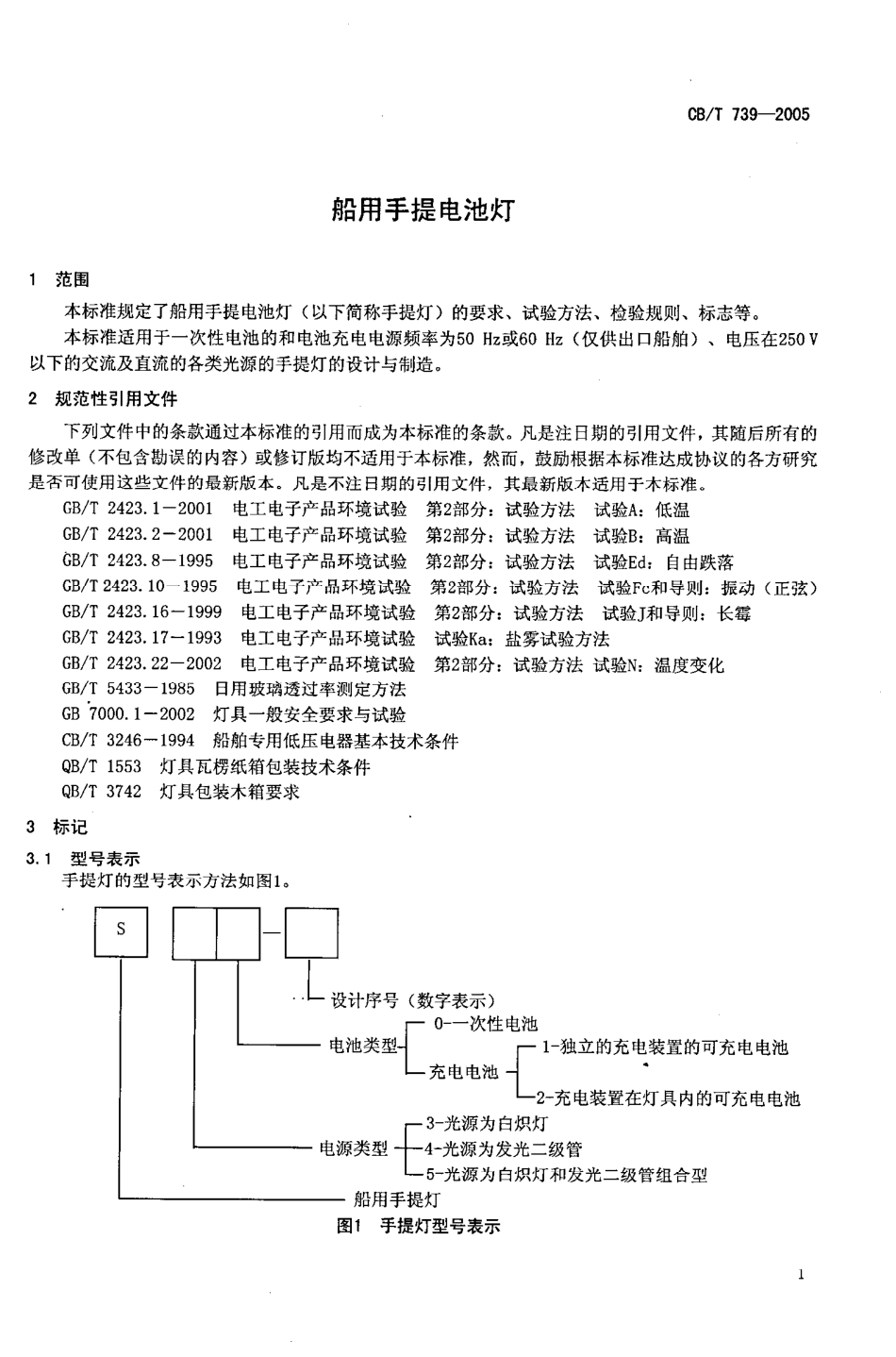 CBT 739-2005 船用手提电池灯.pdf_第3页