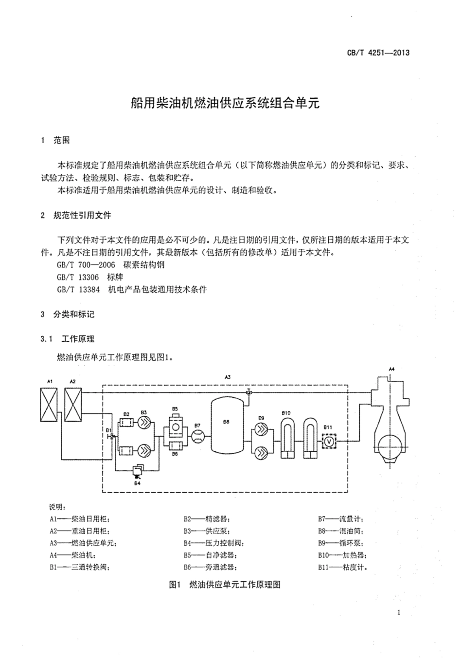 CBT 4251-2013 船用柴油机燃油供应系统组合单元.pdf_第3页