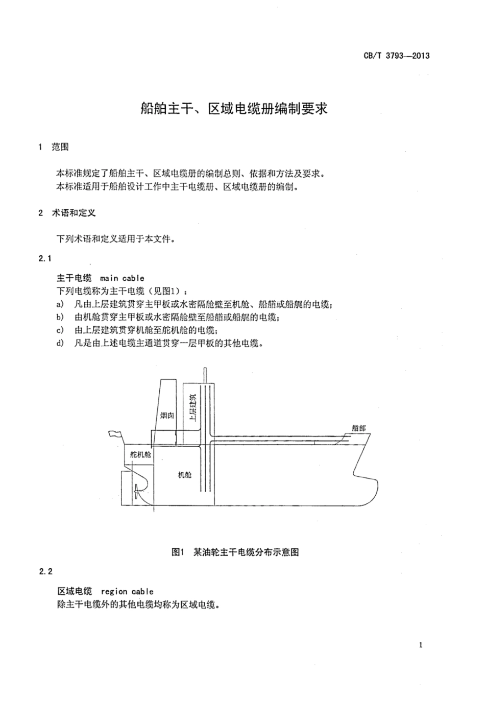 CBT 3793-2013 船舶主干、区域电缆册编制要求.pdf_第3页