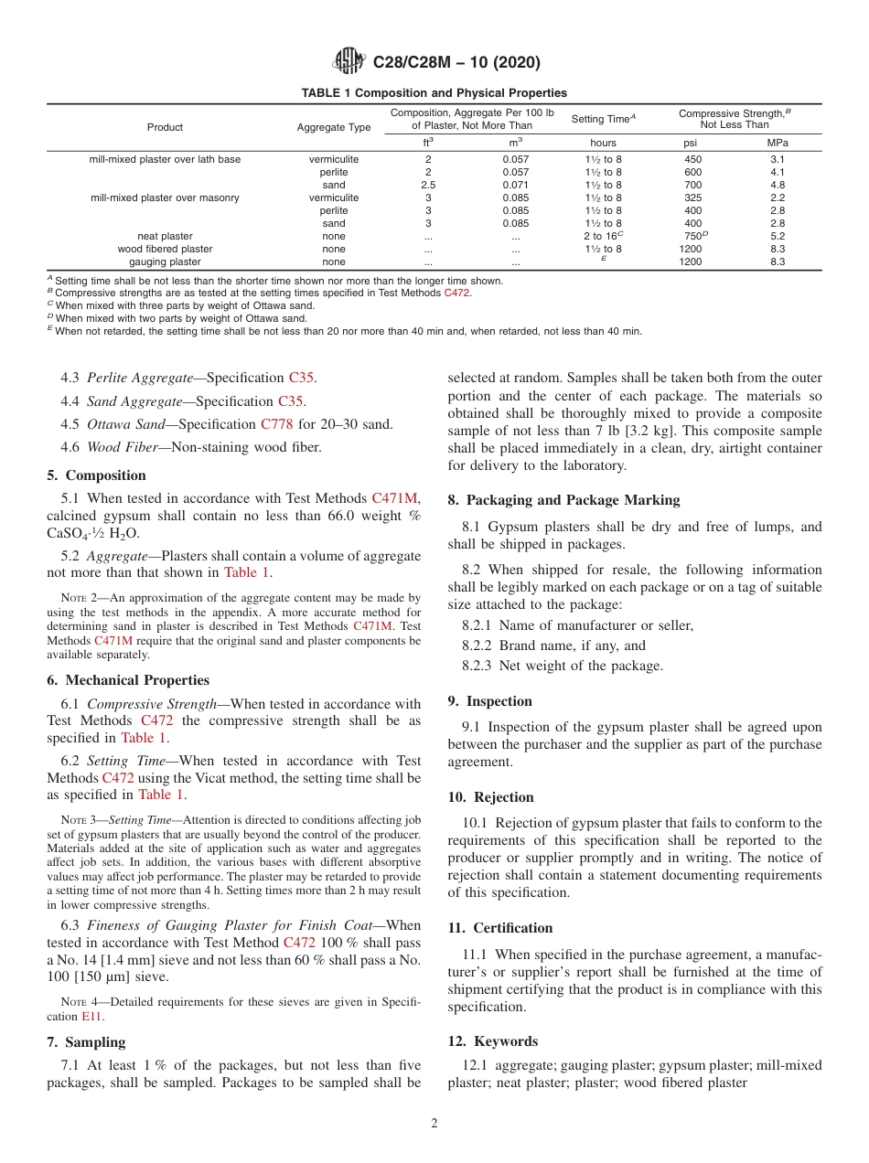 (正版)ASTM C28C28M-10(2020)  4.01.pdf_第2页