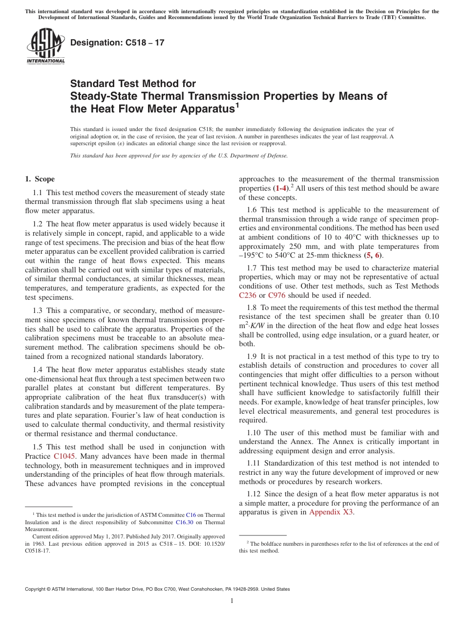 (正版)ASTM C518-17  4.06.pdf_第1页