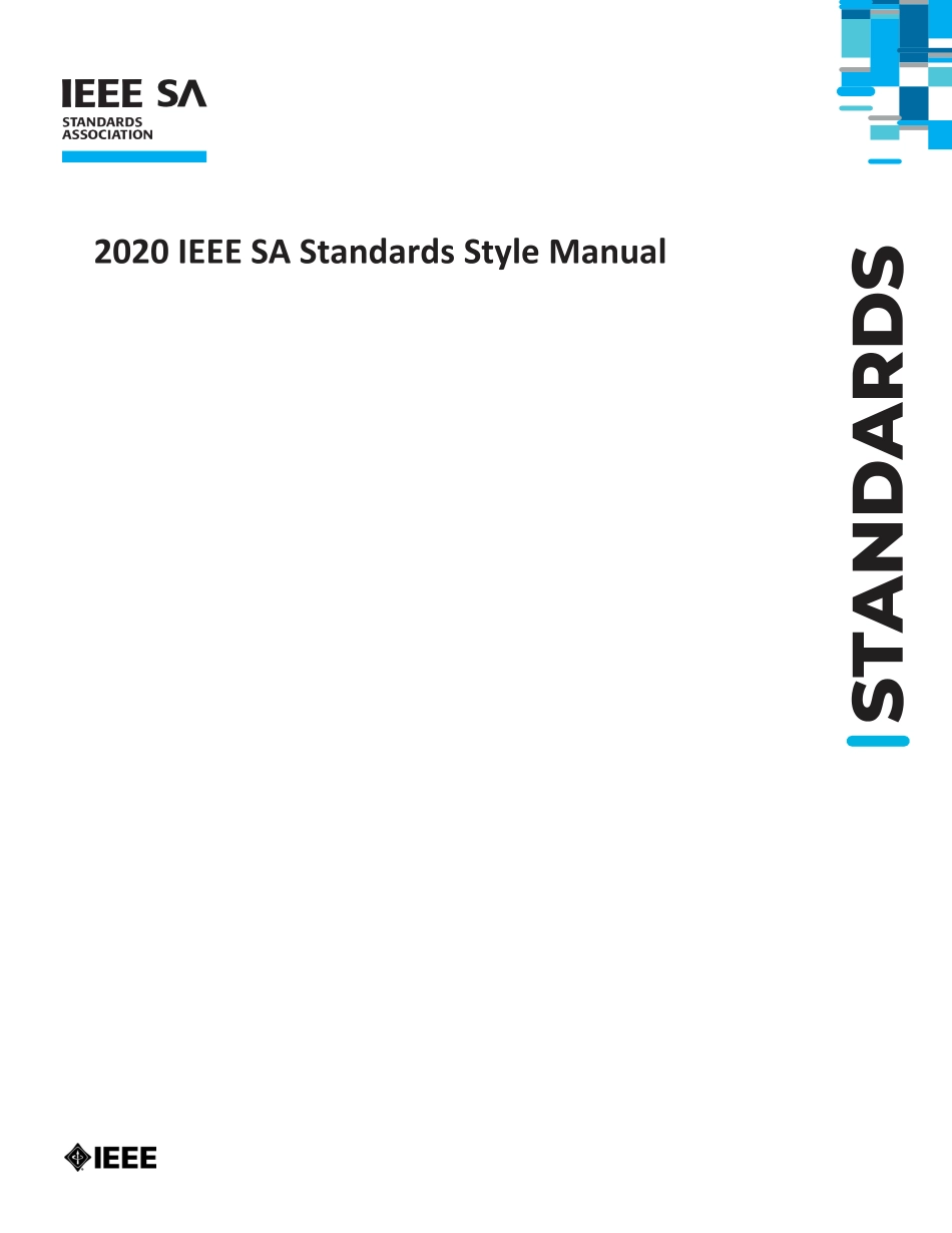 2020 IEEE SA Standards Style Manual.pdf_第1页