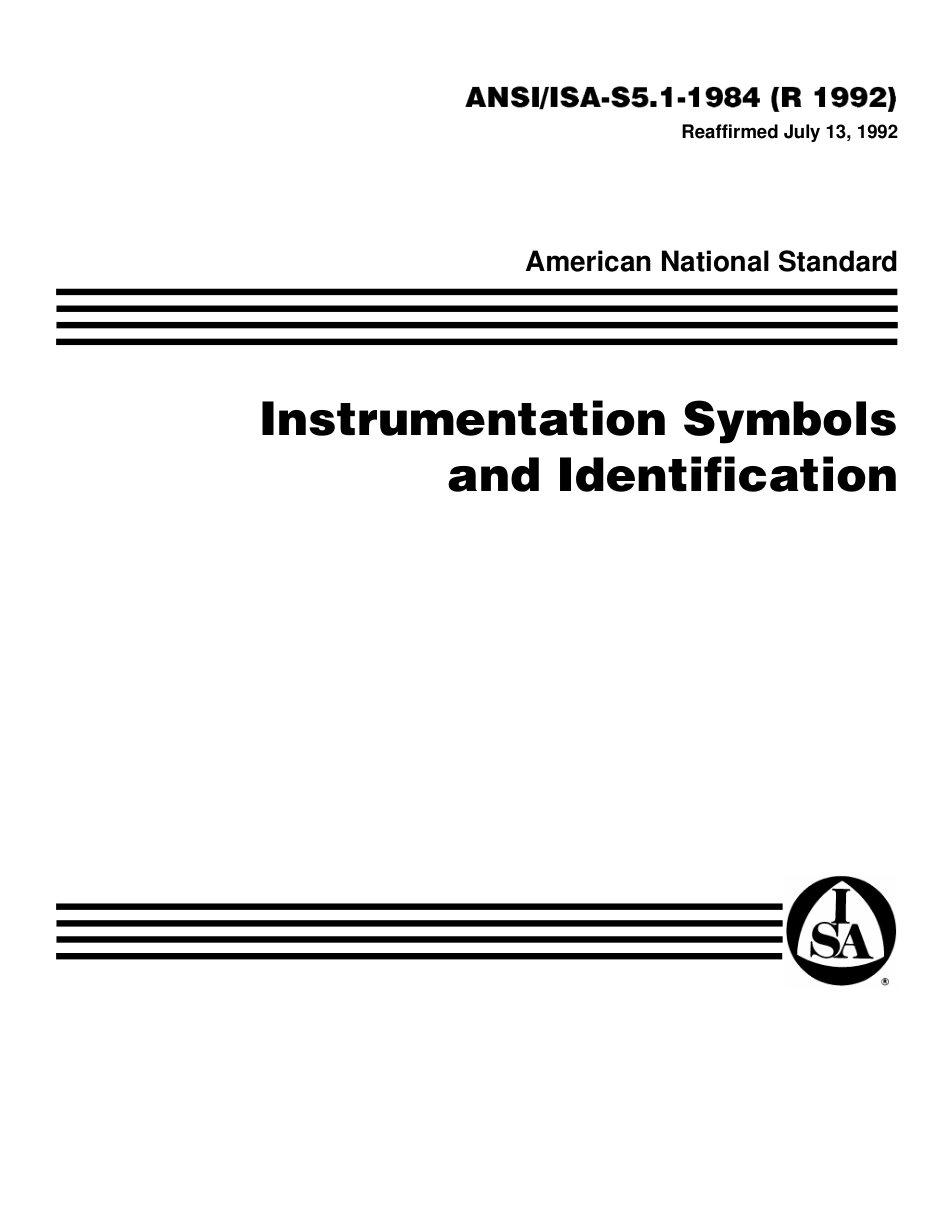 ANSI-ISA S5.1Instrumentation Symbols.pdf_第1页