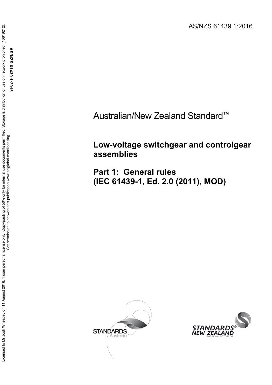 AS NZS 61439.1-2016.pdf_第1页