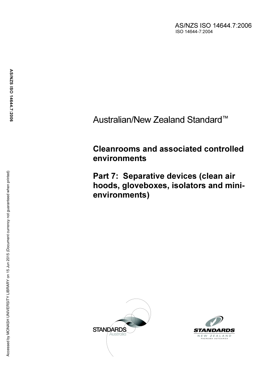 AS NZS ISO 14644.7-2006.pdf_第1页