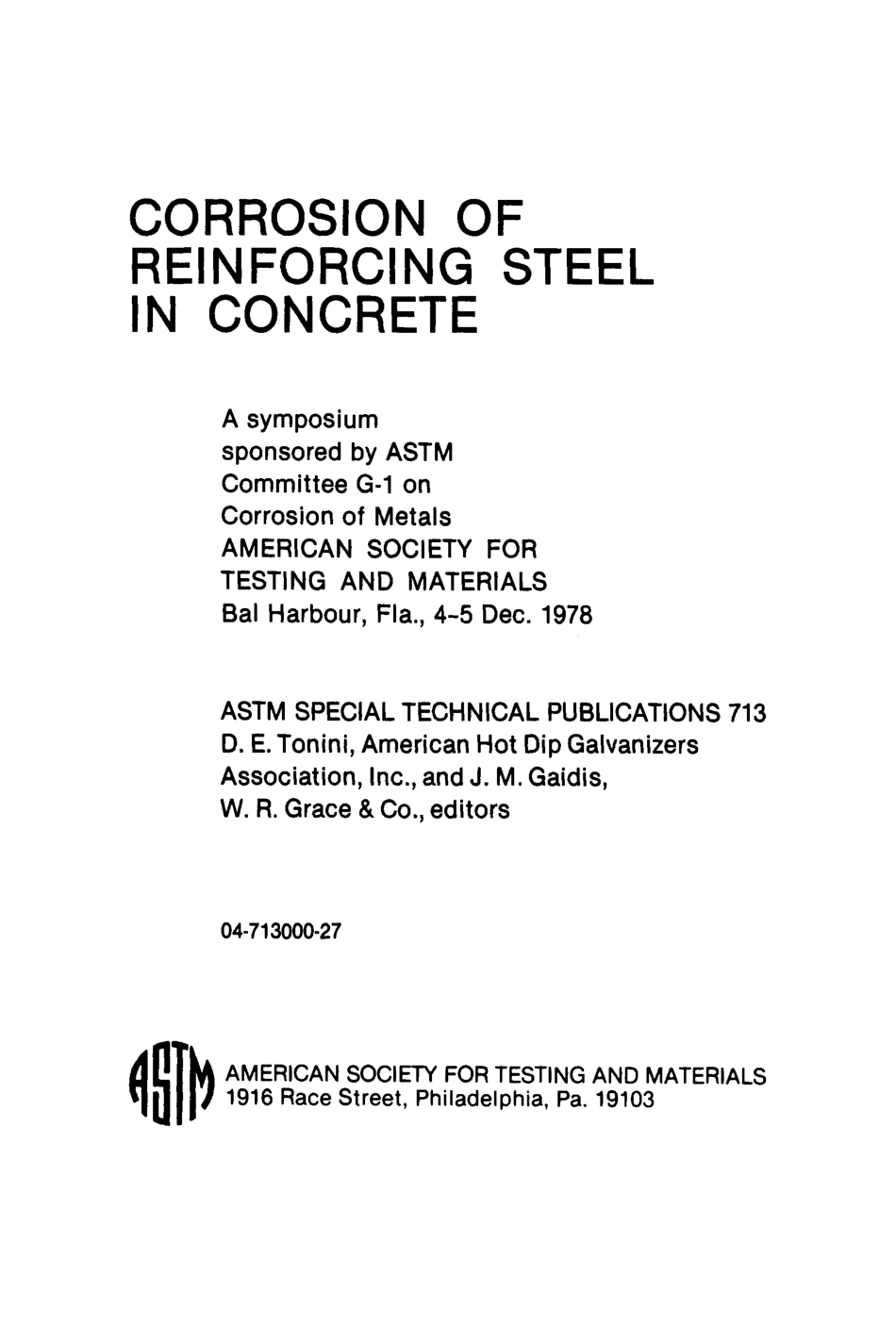 ASTM - STP 713 - Corrosion of Reinforcing Steel In Concrete.pdf_第2页