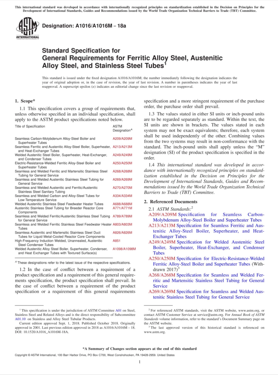 ASTM A 1016 - A 1016M - 18a scan.pdf_第1页