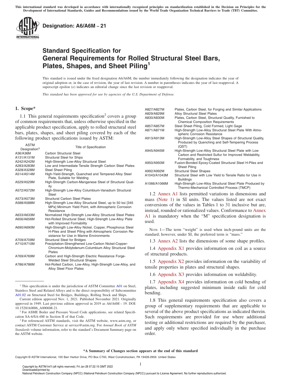 ASTM A6-2021.pdf_第1页